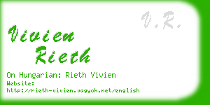 vivien rieth business card